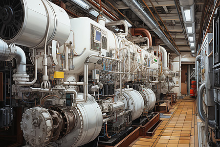 能源的工业机房管道图片