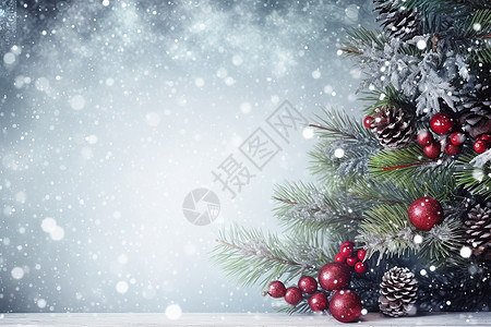圣诞树的装扮背景图片