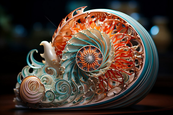 螺旋海贝贝壳图片