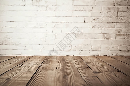 粗糙的老式木质地板背景图片
