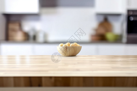 厨房简约的木质台面图片