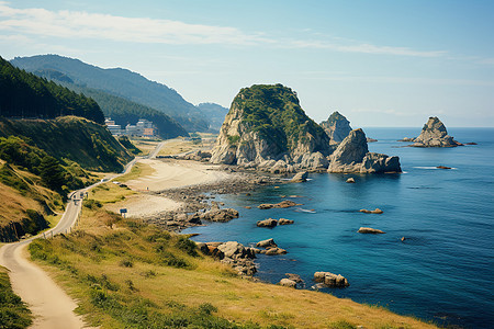 海边的壮丽景色图片