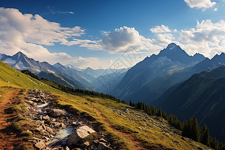 自然山川背景图片