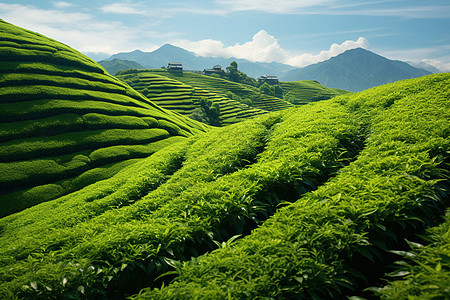 丰饶美丽的茶园图片