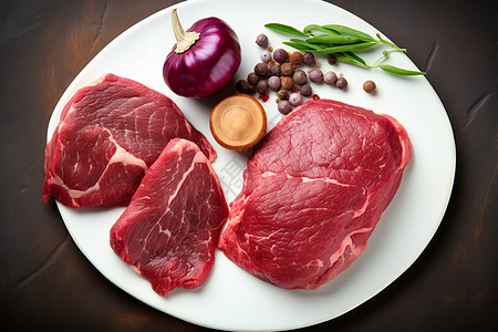 盘中鲜美的牛肉图片