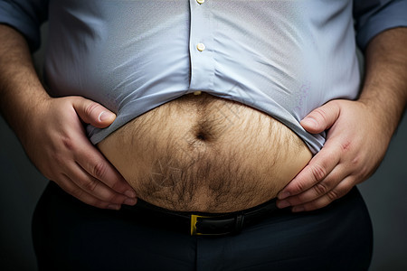 过度肥胖的男子图片