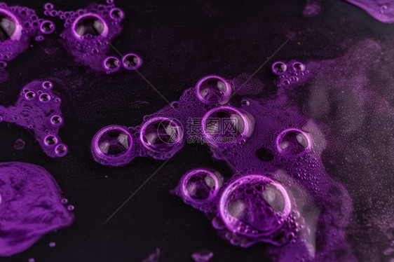 神秘紫色泡沫图片