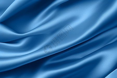 蓝色的奢华丝绸高清图片