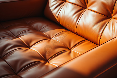 棕色的皮革座椅图片