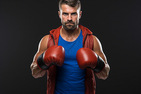 增强健美的拳击男士背景图片