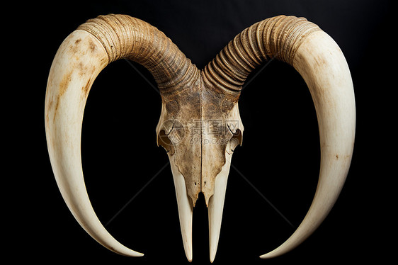 野生动物的头骨图片