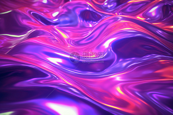 流动的紫色液体图片