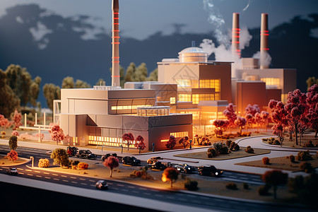 创新与环保融合的现代化焚化厂图片