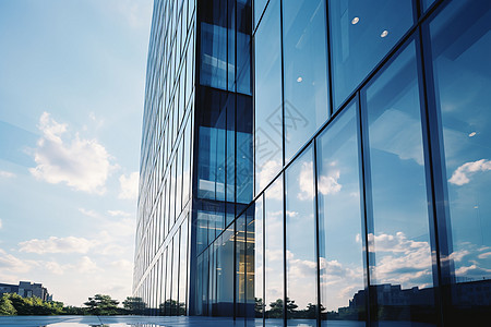 玻璃大楼建筑背景图片