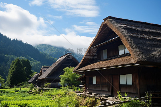 乡村的小屋图片