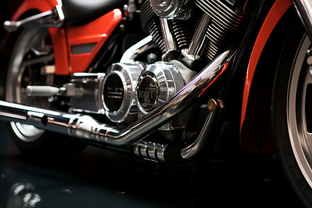 摩托车排气管背景图片
