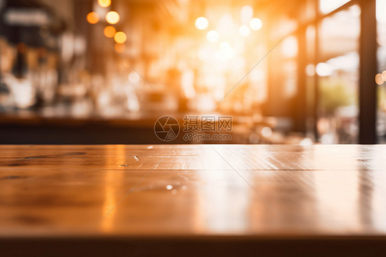 缕金光反射咖啡馆图片