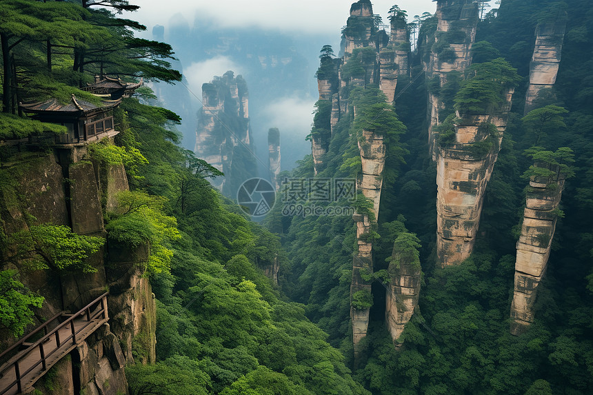 奇峰美景图片