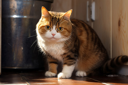 胖乎乎的英国短毛猫图片