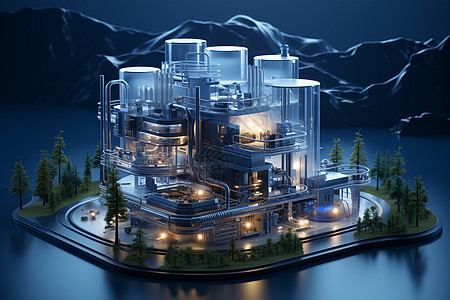 水氢燃料的工厂图片