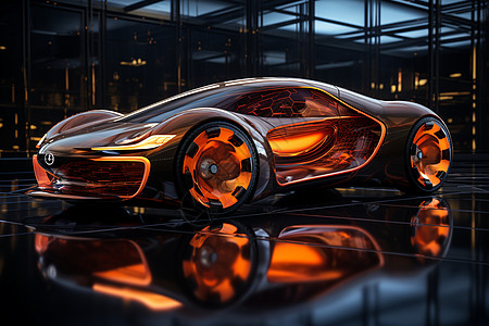 未来主义的氢燃料车图片