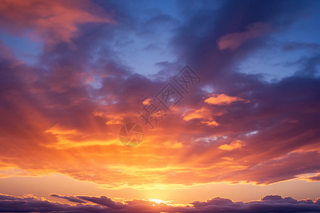 夕阳唯美风景图片