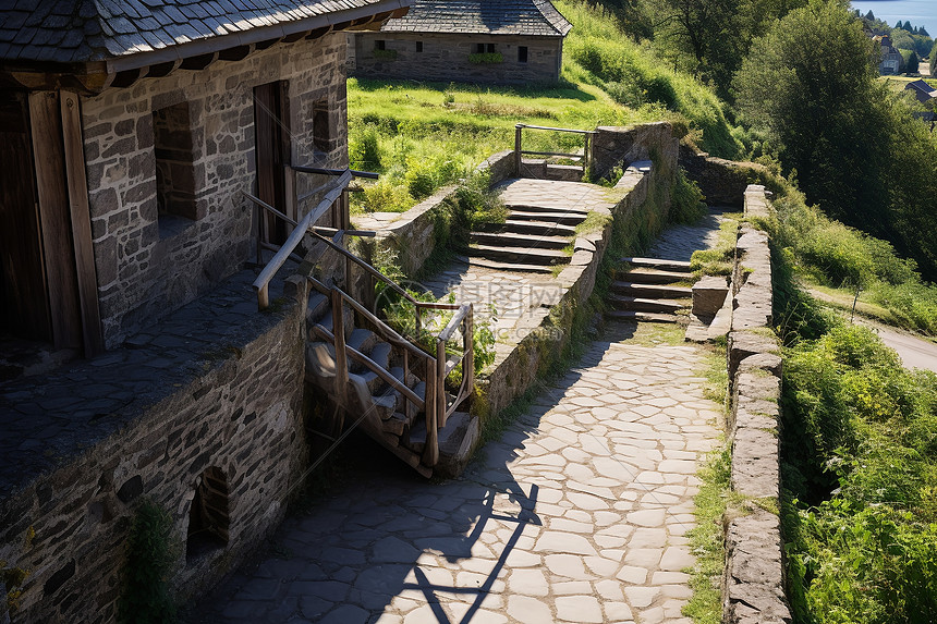 山中石屋建筑图片