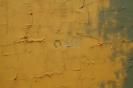 墙壁上的黄色图片