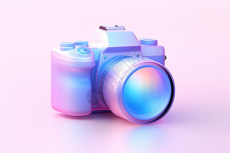 紫粉色的相机图标图片