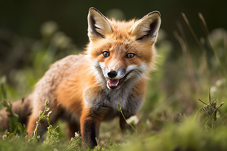 荒野中的红狐狸图片