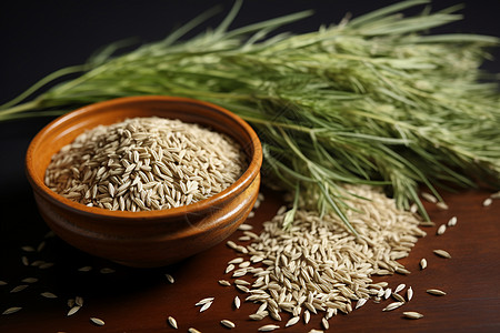 营养糙米背景图片