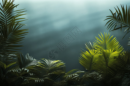 热带丛林植物背景图片