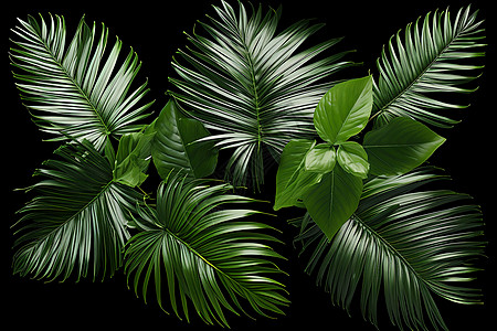 热带植物的背景图片