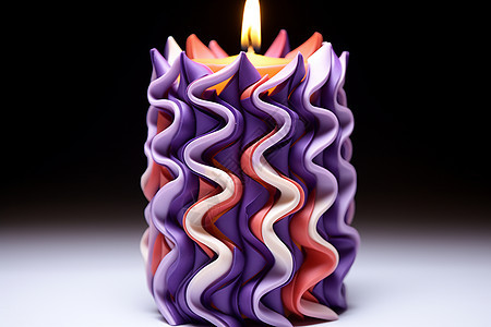 手工制作的美丽蜡烛图片
