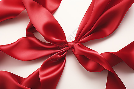 红色丝带的礼物包装背景图片