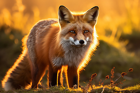 荒野中的狐狸图片