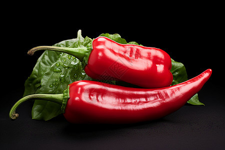 烹饪的辣椒食材背景图片