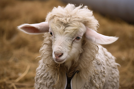 农场放养的绵羊背景图片