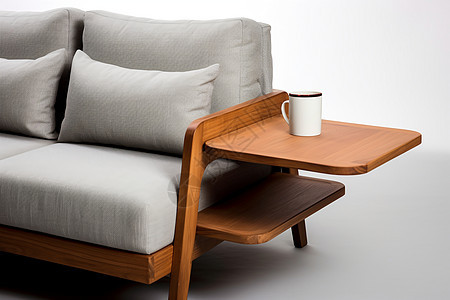 现代设计感的便捷沙发背景图片