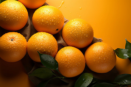 鲜甜多汁的橙子图片