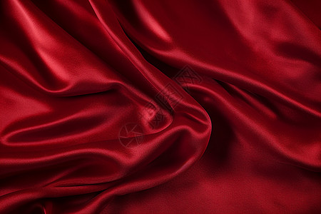 红绒布的褶皱背景图片