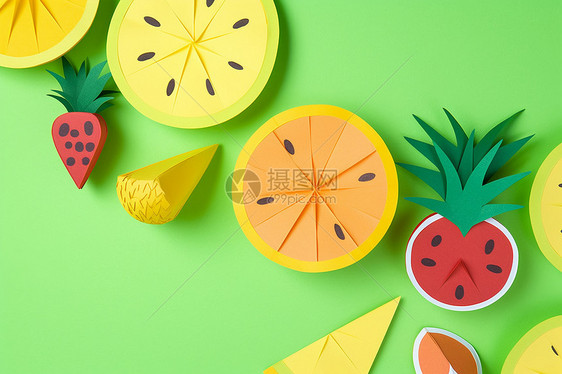 水果拼贴手工艺品图片