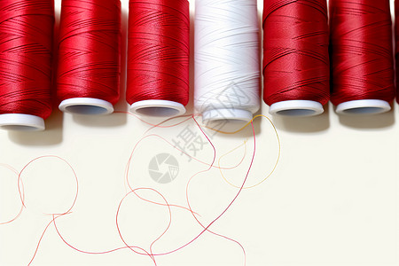 针线缝制裁缝缝制的专业线轴背景