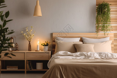 温馨的卧室温馨的床高清图片