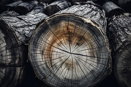 木头上的裂缝图片