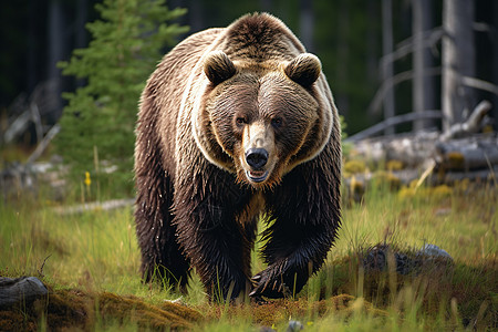 威猛庞大的棕熊图片