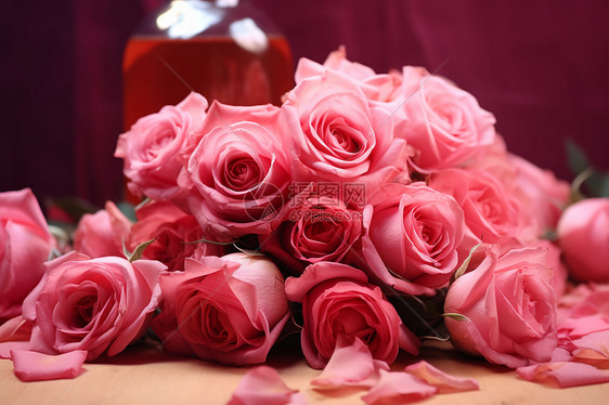 玫瑰花香水图片