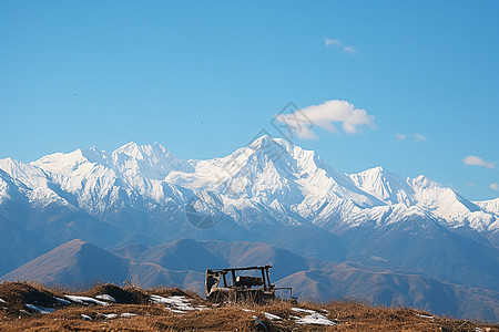 冬日雪山图片