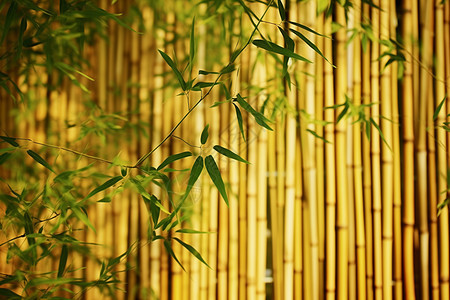 竹子与篱笆图片