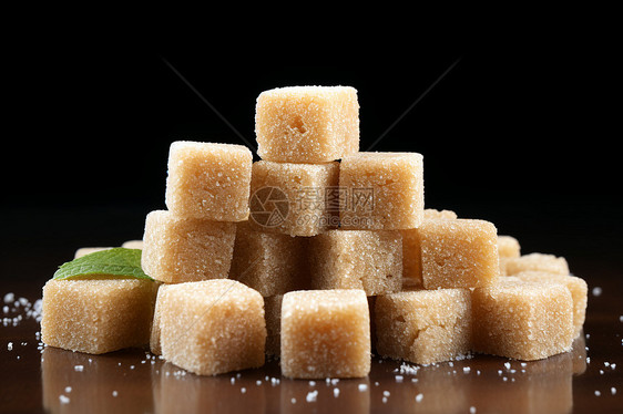 甜蜜诱惑的方糖糖块图片